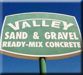 Services at Valley Sand and Gravel